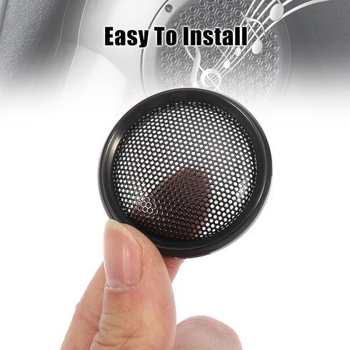 X AUTOHAUX 2pcs 1" Black Car Audio Speaker Cover, Mesh Subwoofer Grill Horn Guard Protector