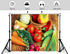 KeyWork 10x7ft Fresh Vegetable Backdrop Farm Produce Photography Background for Farm Themed Wedding Bridal Shower Party