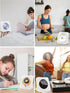 Jimwey Portable CD Player with Bluetooth, HiFi Speakers, FM Radio, Remote Control, LED Display, Supports