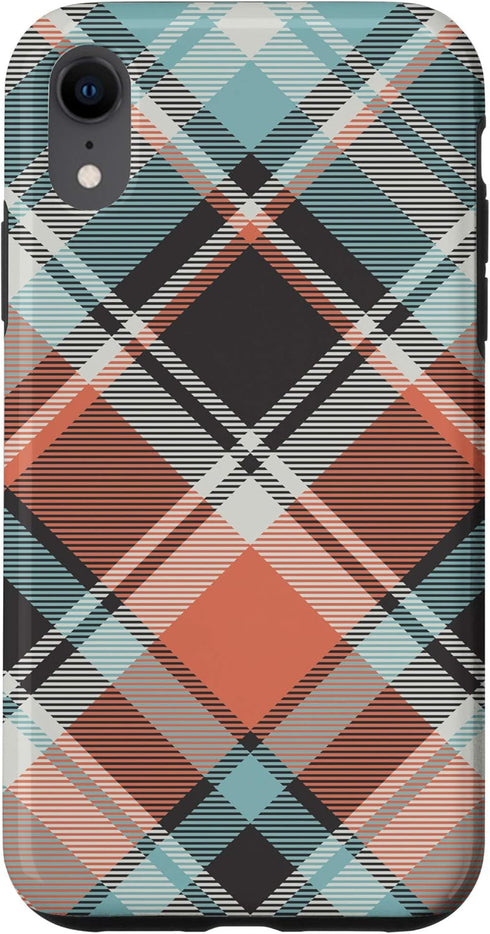Halloween Plaid Pumpkin Phone Case for iPhone XR - Perfect Gift for Case Lovers!
