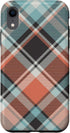 Halloween Plaid Pumpkin Phone Case for iPhone XR - Perfect Gift for Case Lovers!