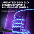 STATIK GloBright 360 Pro Magnetic Charging Cable 2nd Gen, Light Up Magnetic USB C Charging Cable, 3FT/1M