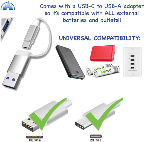 MultiCharger for MagicBand+, Compatible with FuelRod & Other External Battery, Disneyland Accessories for Disney World