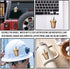 KIMAMZ Pack 4PCS All I Need is Iced Coffee and Books Stickers Reading Inspirational Waterproof Vinyl Decals Decor