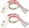 RED WOLF 2PC Front Dash Tweeters Speaker Wiring Harness Adapter for Dodge Ram Jeep Chrysler 2005-2022