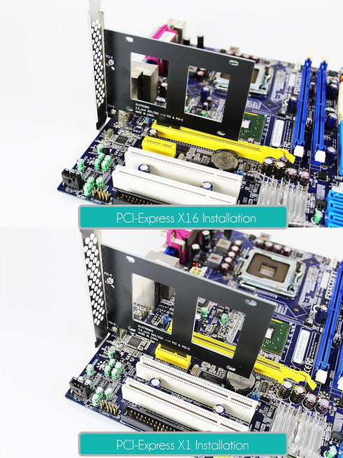 GLOTRENDS 2.5 inch SSD Mounting Bracket with SATA III Cable and SSD Screws for PCIe or PCI Slot Installation