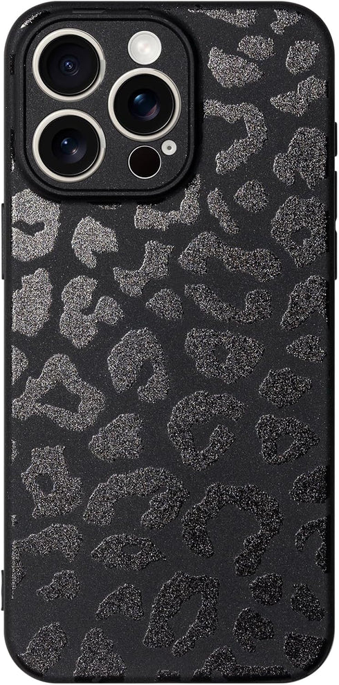 Mouzor Cute Phone Case for iPhone 15 Pro Max, Leopard Aesthetic Animals Art