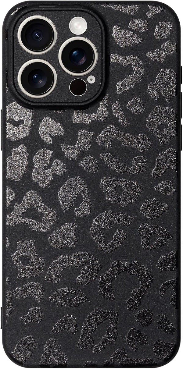 Mouzor Cute Phone Case for iPhone 15 Pro Max, Leopard Aesthetic Animals Art