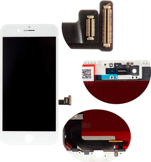 Front Glass LCD Digitizer Display Screen Replacement Set for iPhone 7 Plus 5.5 Inch, Full Frame Touchscreen Assembly