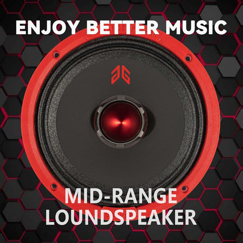 MX65E1 Loudspeaker, 6.5 Inch Midrange 400 Watts, Premium Quality Audio Door Speakers for Car or Truck