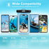 JOTO Universal Waterproof Phone Pouch, Cellphone Dry Bag Case for iPhone 15 14 13 12 11 Pro Max, Galaxy S23, Blue
