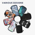 kwmobile Neoprene Sleeve for Smartphone Size XXL - 7" - Shock Absorbing Pouch Case - Protective Phone Bag - Meow Meow White/Black