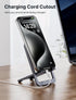 JSAUX Cell Phone Stand, Foldable Aluminum Adjustable Travel Phone Holder for Desk, Compatible for iPhone 15 14 13 12 11