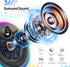 AOSRAU 5.3, Portable Bluetooth Shower Speaker with Lights, Bluetooth Small Wireless Speaker for Outdoor, Blue