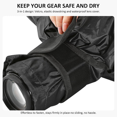 Fizentia Professional Waterproof Camera Rain Cover,Universal DSLR Camera Protector for Outdoor Photography