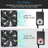 120mm 110V 115V 120V 3V 12V, AC Powered Fan with Speed Controller DC to for Router Receiver DVR PlayStation Xbox