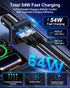 AILKIN 54w 5.4 Bluetooth Fm Transmitter for Car, Fast Charging, Blue Tooth Car Charger USB-C USB-A Multi Ports