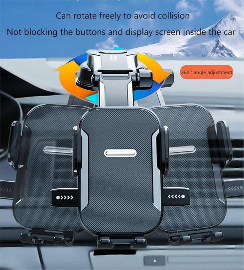 LXQTAO 5.8-9CM New Waterfall Suction Car Mount Versatile Car Phone Holder for Smartphones, Applicable for Phone Widths