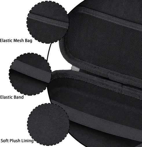 Aenllosi Hard Storage Case for Soundcore H30i Wireless On-Ear Headphones (Black, Case Only)