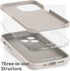 SURPHY iPhone 13 Pro Case (6.1", 2021) - Liquid Silicone, Screen Protector, Camera Protection, Soft Microfiber Lining,