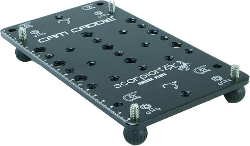 Scorpion EX Photo Video Cheese Plate/Tripod Mount, Heavy Duty Aluminum, 21 ¼”-20 and 9 3/8"-16 Holes