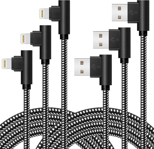 MFi Certified iPhone Charger 3 Pack: 3/6/10FT Nylon Braided Lightning Cables for iPhone 14/13/12/11/Xs/8/7 Plus. Fast