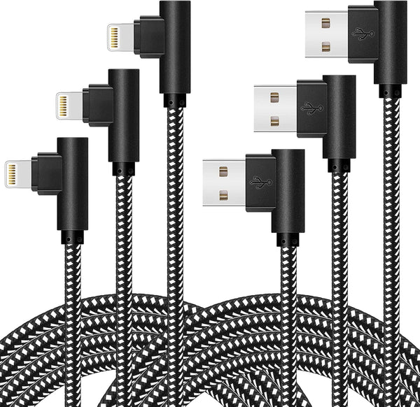 MFi Certified iPhone Charger 3 Pack: 3/6/10FT Nylon Braided Lightning Cables for iPhone 14/13/12/11/Xs/8/7 Plus. Fast