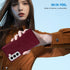 ZZXX Wallet Case for Samsung Galaxy S22 Plus, Wine Red Magnetic Leather Flip with RFID Blocking Card Slot Stand