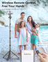 SelfieShow 72" Phone Tripod & Selfie Stick, Extendable Cell Phone Tripod Stand with Detachable Remote&Phone Holder