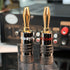 Speaker Connector Banana Plugs - 24K Gold Plated Brass 4mm Plug (12 Pairs / 24 pcs)