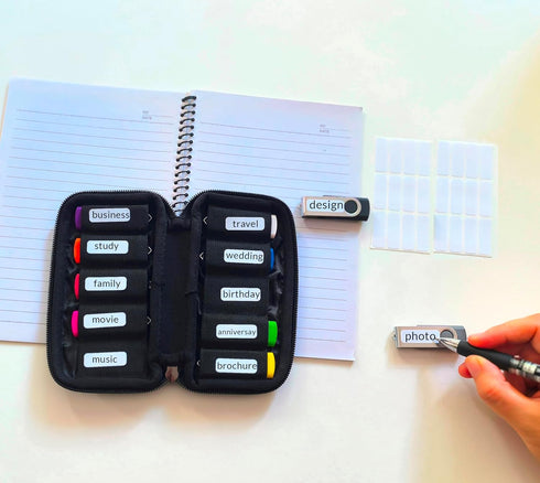 USB Flash Drive Case, Soft Material Thumb Drive Holder Organizer, Portable Bag for USB Memory Stick with 10 Slots