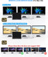 USB C Docking Station Dual Monitor, 9 in 1 Triple Display Docking Station for USB C Thunderbolt 3 Laptops