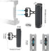 Hersmay 1/4"-20 Mini Side Handle Camera Hand Grip with Screws Stabilizer with ARRI-Style Mount Screw & Cold Shoe Mount