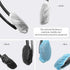 300 Pieces Disposable Headphone Covers Non Woven Sanitary Ear Covers for Headphones (Black, White, Blue, S-6.5 cm)