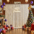 Suppromo 108ft Ivory Sheer Backdrop Curtains with Lights String for Parites Wedding Tulle Backdrop Curtains for Baby