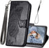 iPhone 11 Wallet Case, Women Flip Folio Cover with Butterfly Embossed PU Leather Stand Card Holder Slots, Magnetic