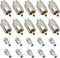 10 Pack UHF PL259 Solder Connector Plug with Reducer for RG8x, RG8, RG59, LMR-400, RG-213 Coaxial Cable