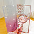 Fiyart Love Heart Plating Clear Case for Samsung Galaxy S24 Ultra, Pink