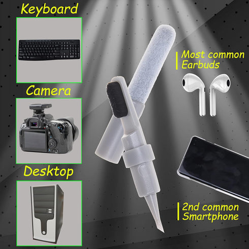 Camkix 6-in-1 Electronics Cleaning Kit - Key Puller, Flocking Sponge Cleaner, Pen Nibs, Cleaning Cloths