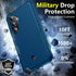 SPIDERCASE Heavy Duty Shockproof Case for Samsung Galaxy S24 Plus 2024, Sea Blue, 10 FT Military Grade Drop Protection.