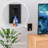 Iwillink Brush Wall Plate (2 Pack), Cable Pass Through Insert for Wires, Single Gang Access Strap for HDTV