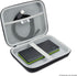 USA GEAR Hard Shell Electronic Organizer Travel Case 7.5 Inch - GPS Cases with Accessory Pocket, Water Resistant (Black)