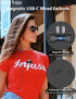 Magnetic USB C Headphones Wired Earbuds for Samsung S24 S23 FE, iPhone 15 Pro, Stereo Type C Earphones with Microphone
