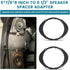 5"x7" / 6 x8 to 6.5 Door Speaker Spacer Bracket Adapter, 2PC for Select 1992-2014 Ford/Lincoln/Mercury, 6.5 inch