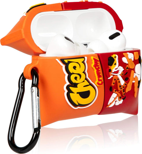 Joyleop Cheet Chips Airpods Pro Case, Cute Cartoon Fun 3D Silicone Character for Kids, Protective and Stylish