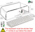 AMT Acrylic Laptop Monitor Stand & Computer Riser with Cat Keyboard Protector, Space-Saving Design, Extra Storage
