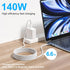 140W Magnetic 3 Charging Cable for MacBook Air (M2, 2022) & Pro (14"/16", M2/2021, M2/2023) - 6.6ft USB C Cord.