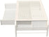 White Metal Monitor Stand with Organizer Drawer - Simple Houseware