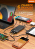 SABANI 35000mAh 4 22.5W Pack 17 16 15 14 13 1 Pack Portable Charger Power Bank - Powerbank with Built in Cables, Fast
