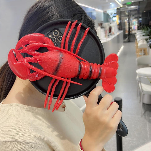 TRADAY 11 Frying Pan Phone Case for iPhone Funny Lobster Skillet Phone Case Novelty Food Phone Case